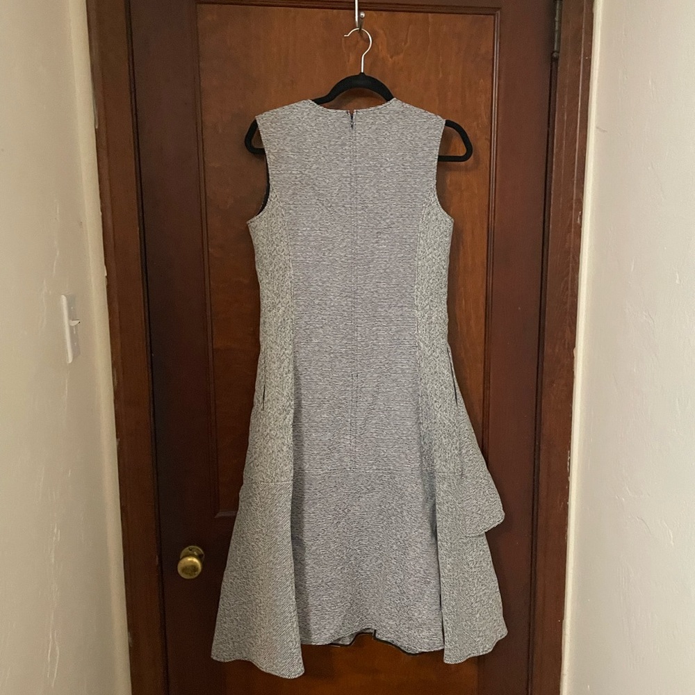 ADEAM Textured Side Ruffle Midi Dress - Picture 4 of 6
